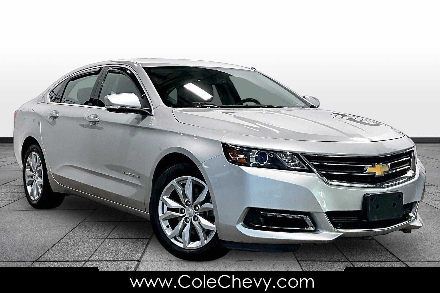 2018 Chevrolet Impala LT in Silver Ice Metallic — front three-quarter view