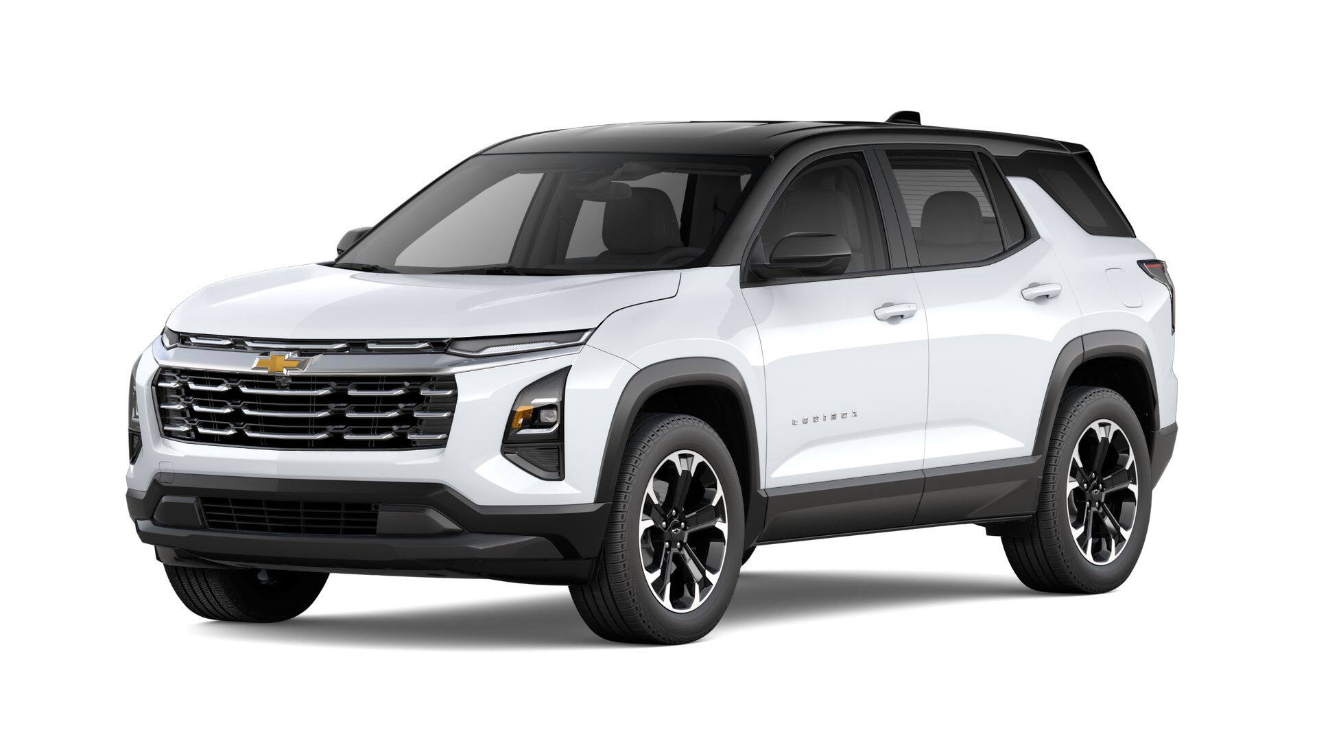 2027 Chevrolet Equinox LT in Summit White — front three-quarter view